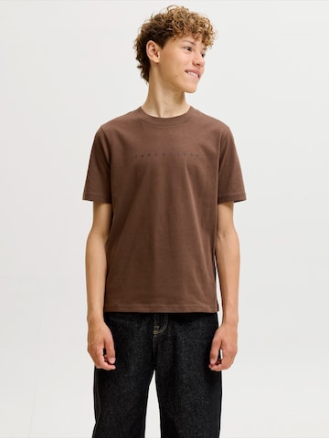Jack & Jones Junior Shirt 'JJEStar' in Brown: front