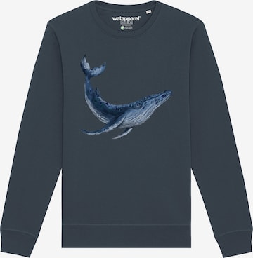 Watapparel Sweatshirt 'Wal' in Blau: Vorderseite