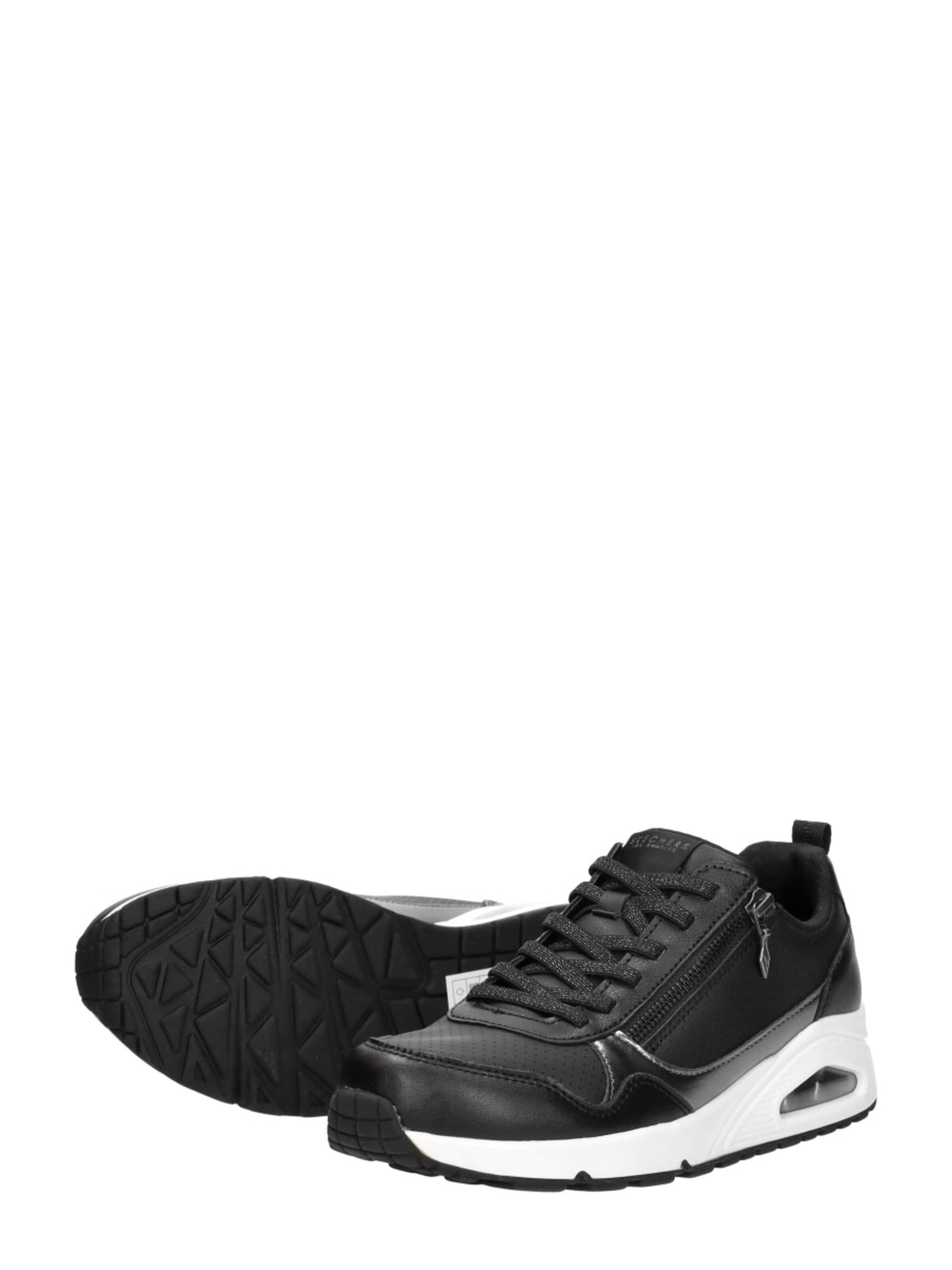 SKECHERS Sneakers laag 'Uno - Metallic Sliders' in Zwart