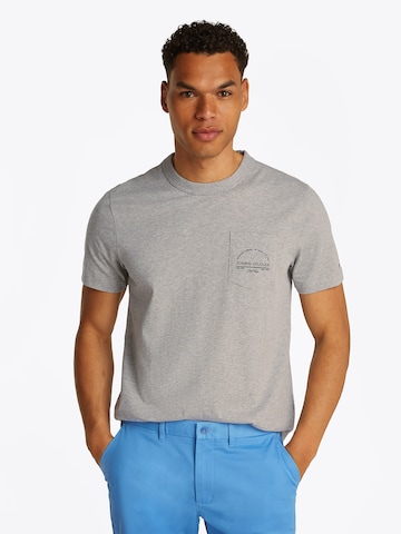 T-Shirt TOMMY HILFIGER en gris : devant