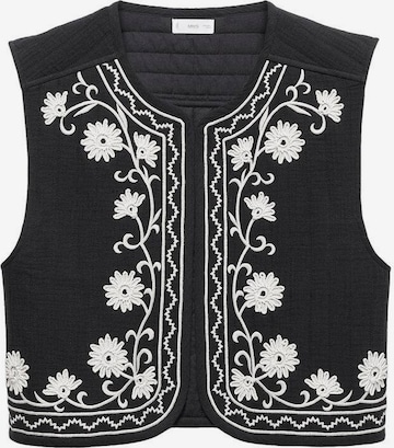 MANGO TEEN Vest in Black: front