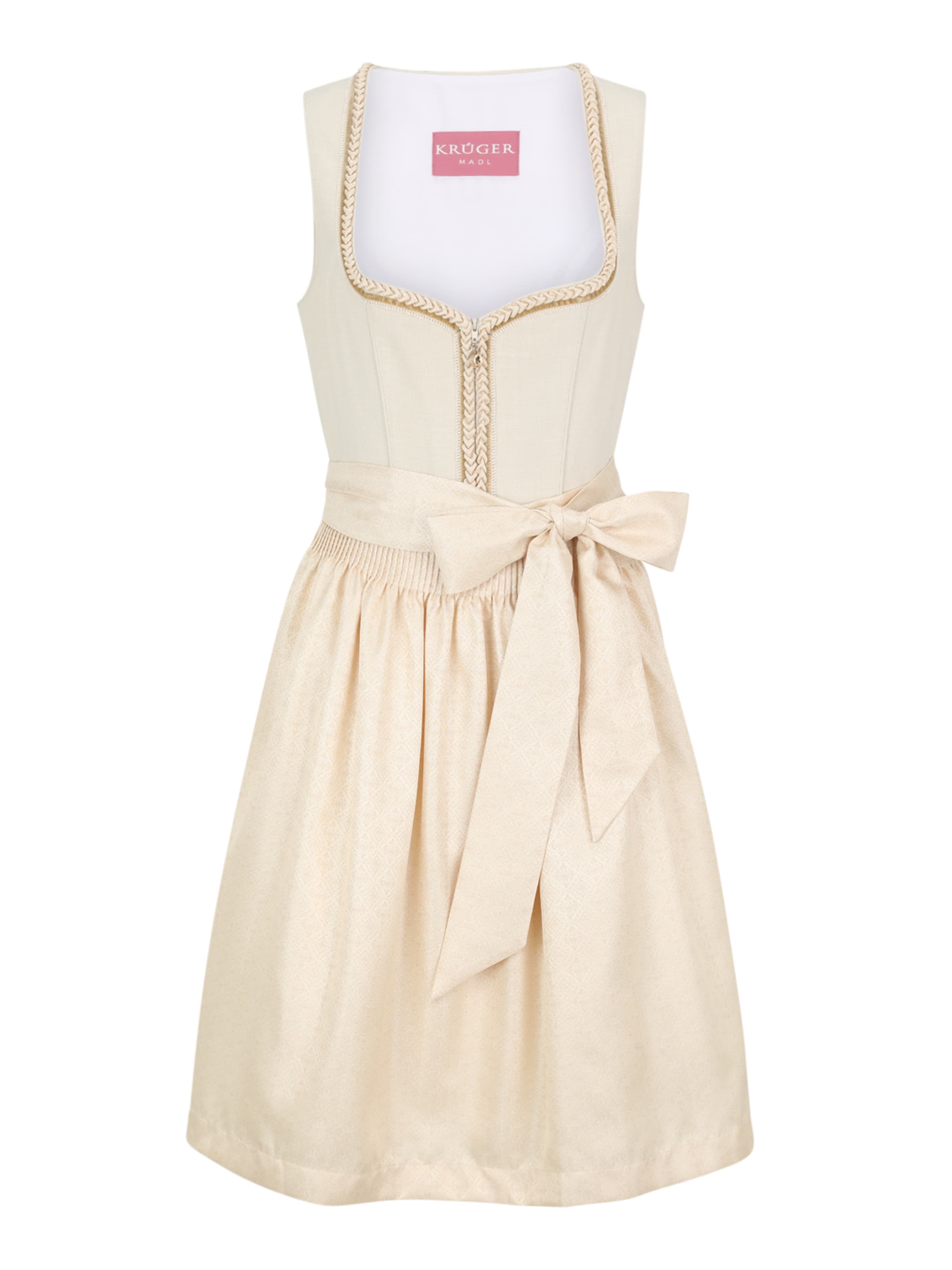 Krüger Madl Dirndl 'Soleil' in Beige: front