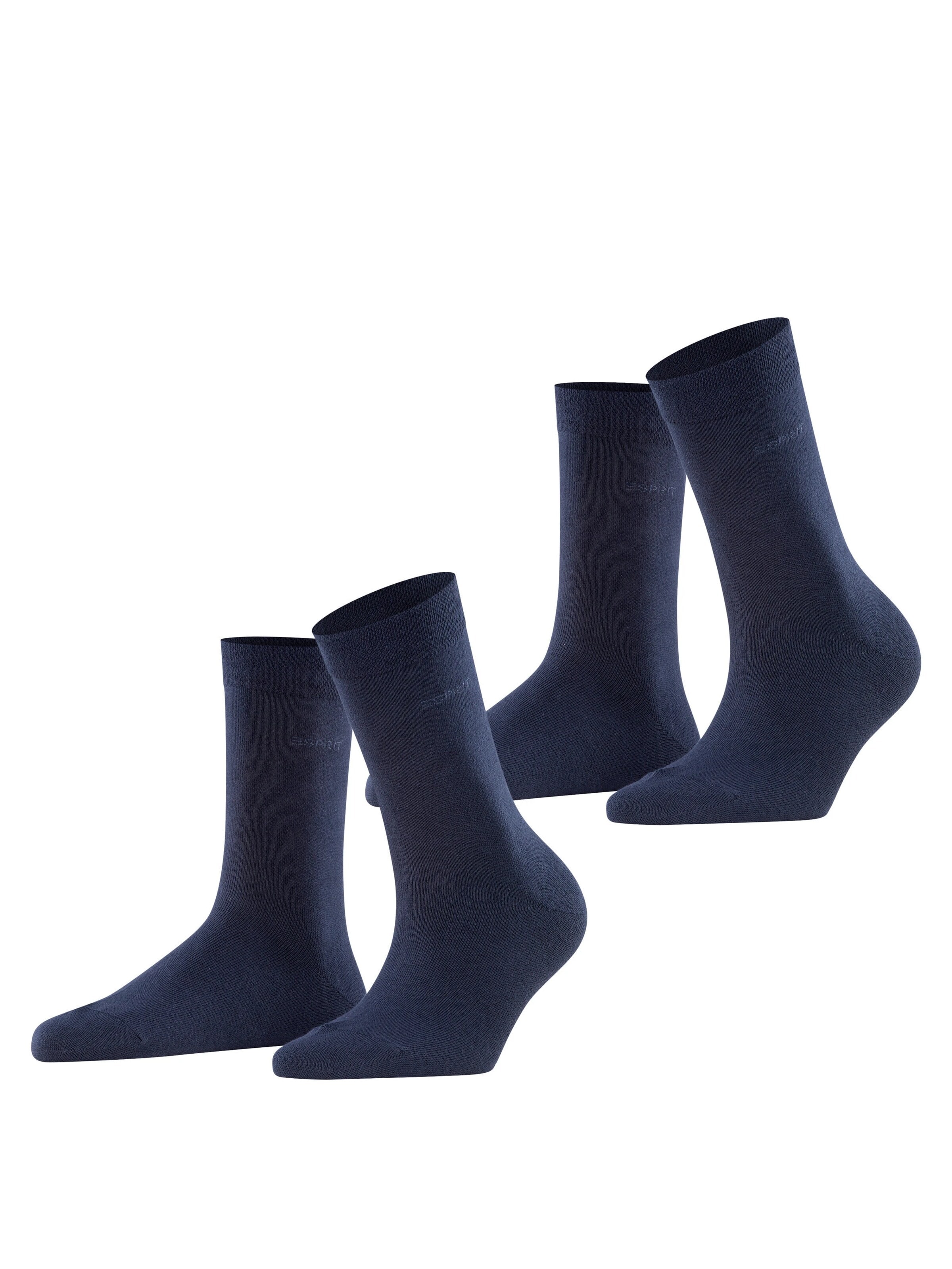 ESPRIT Socken 'Basic Easy 2-Pack'‌‌‌‌‌‌‌ in Blau: Vorderseite