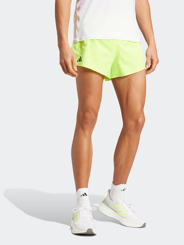 ADIDAS PERFORMANCE Обычный Спортивные штаны 'Adizero Essentials' в Зеленый: спереди