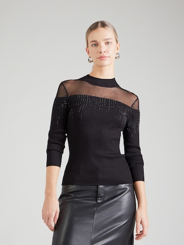 GUESSPulover 'JEENA' - crna boja: prednji dio