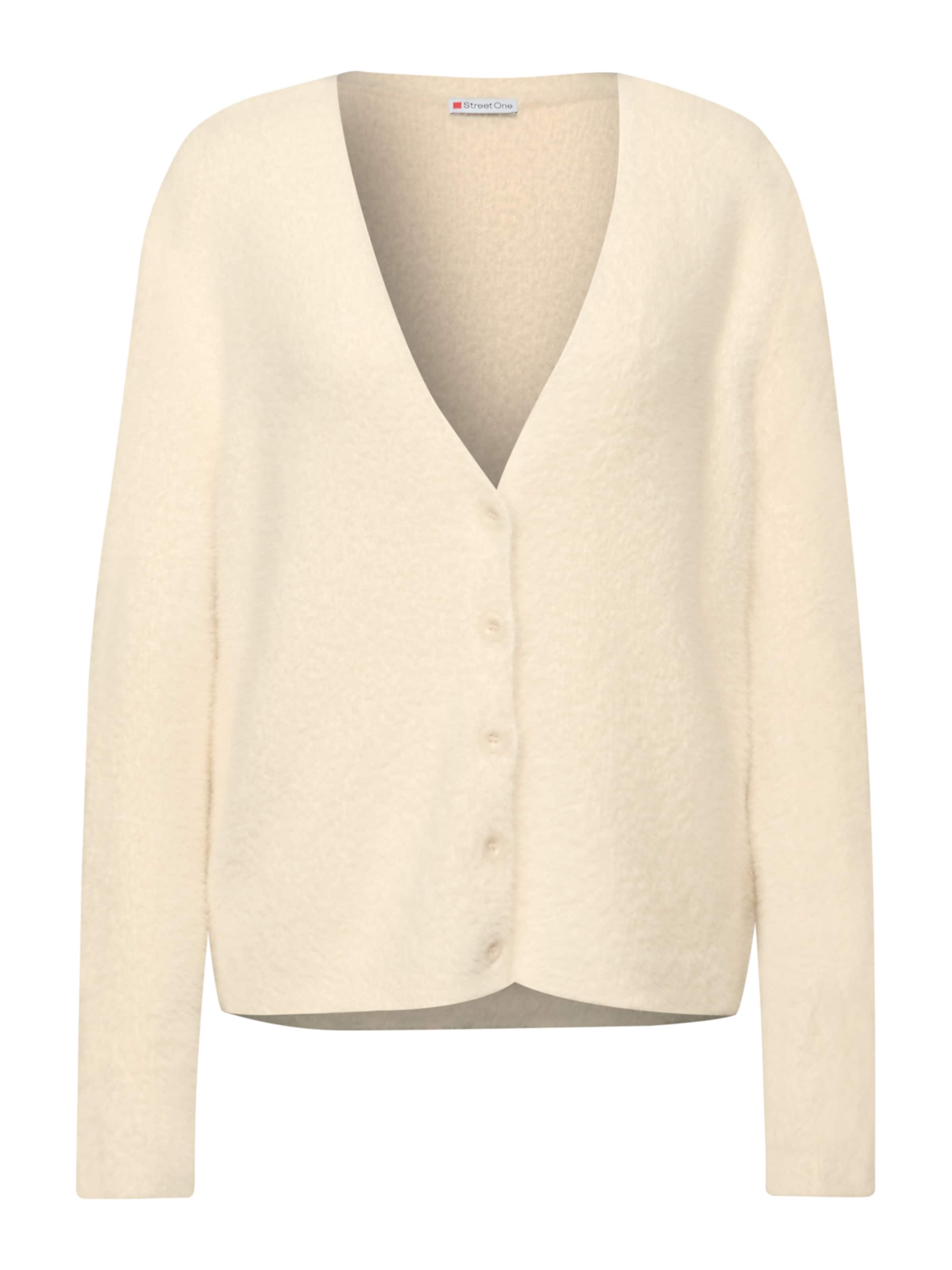 STREET ONE Strickjacke in Beige: Vorderseite