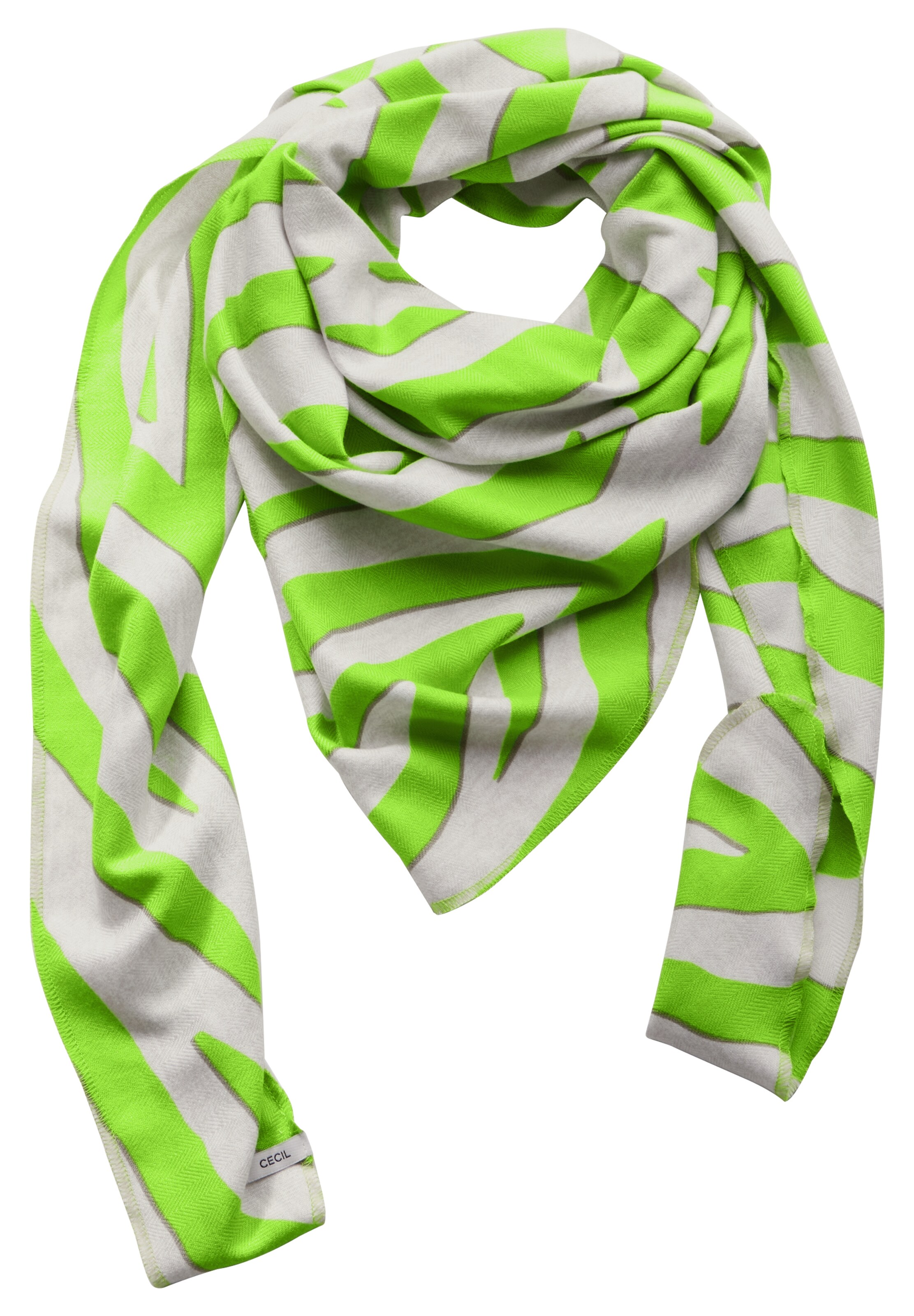 CECIL Kuscheliges Dreieckstuch in limette, Produktansicht