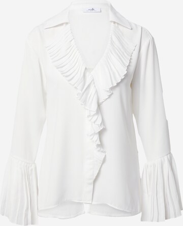 Wallis Blouse in Wit: voorkant