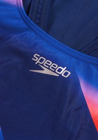 SPEEDO Bustier Sportbadeanzug in Blau