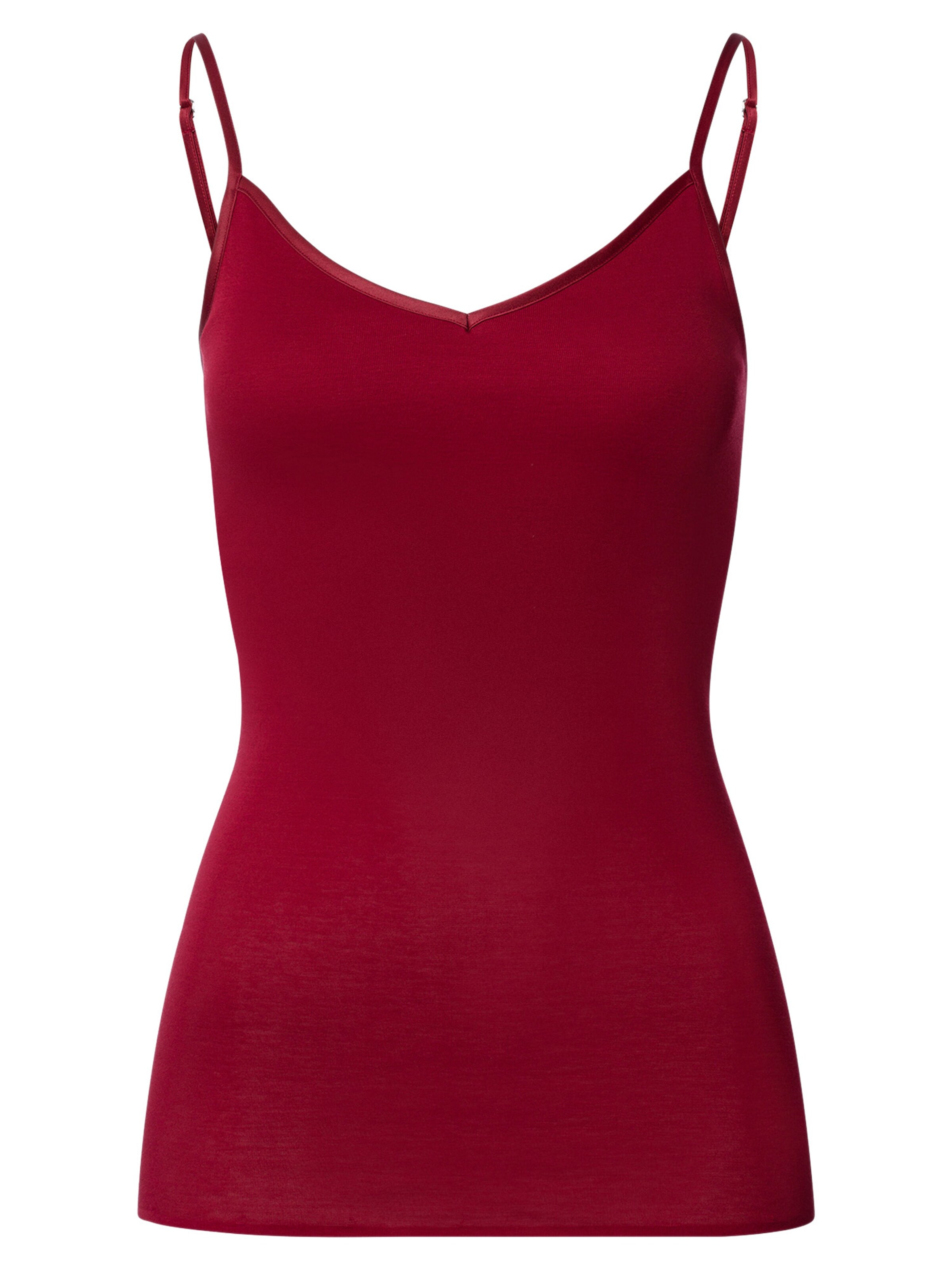 Hanro Undershirt 'Cotton Seamless' in Red: front