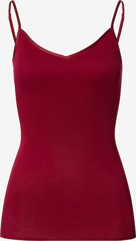 Hanro Unterhemd 'Cotton Seamless' in Rot: Vorderseite