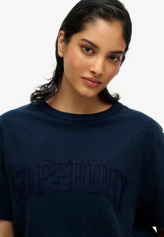 T-shirt oversize Superdry en bleu