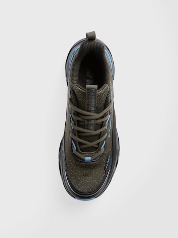 CAMP DAVID Premium Sneaker im Jacquard-Design in Grün