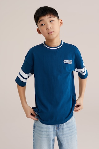 WE Fashion Shirt in Blauw: voorkant