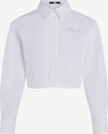 Karl Lagerfeld Bluse i hvid: forside