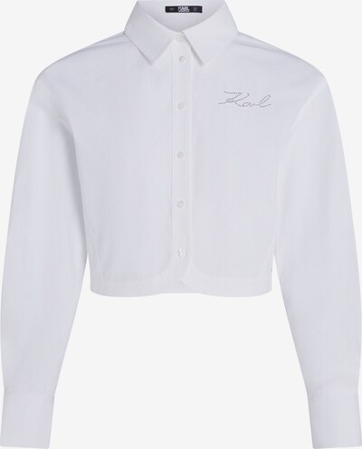 Karl Lagerfeld Blusa en plata / blanco, Vista del producto