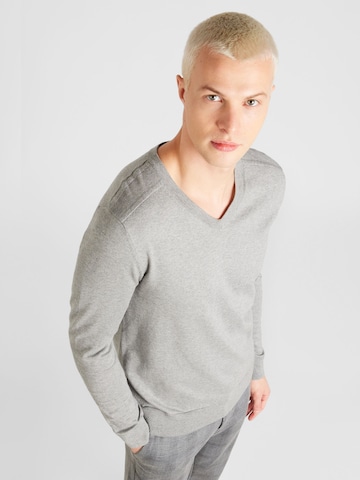 SELECTED HOMME - Pullover 'BERG' em cinzento: frente