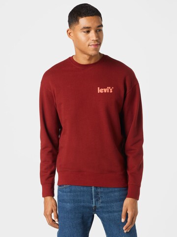 LEVI'S ® Sweatshirt 'Relaxd Graphic Crew' in Rot: predná strana