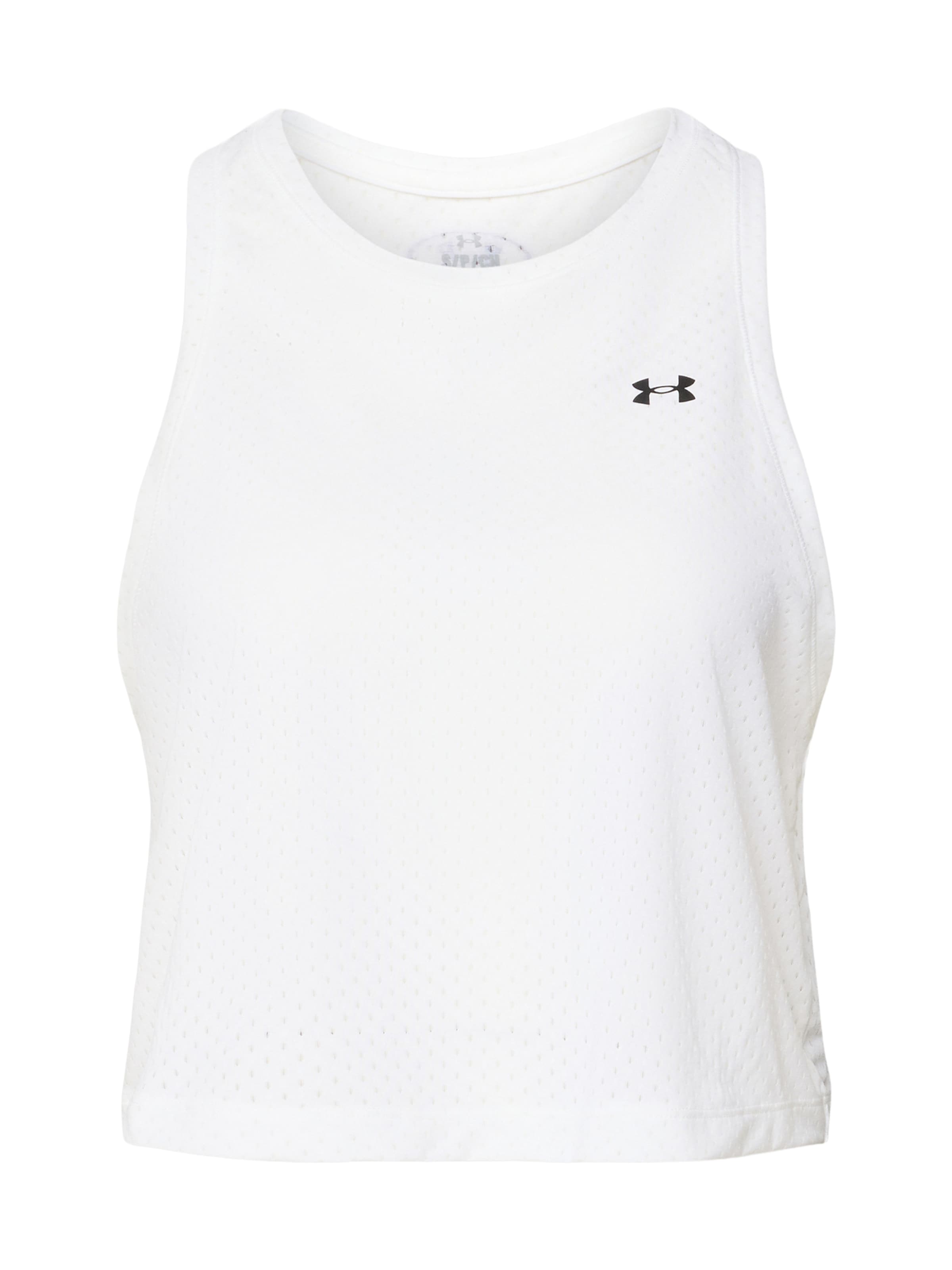 Top sportivo di UNDER ARMOUR in bianco: frontale