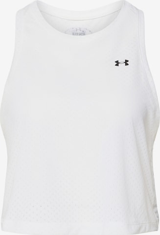 Top sportivo di UNDER ARMOUR in bianco: frontale
