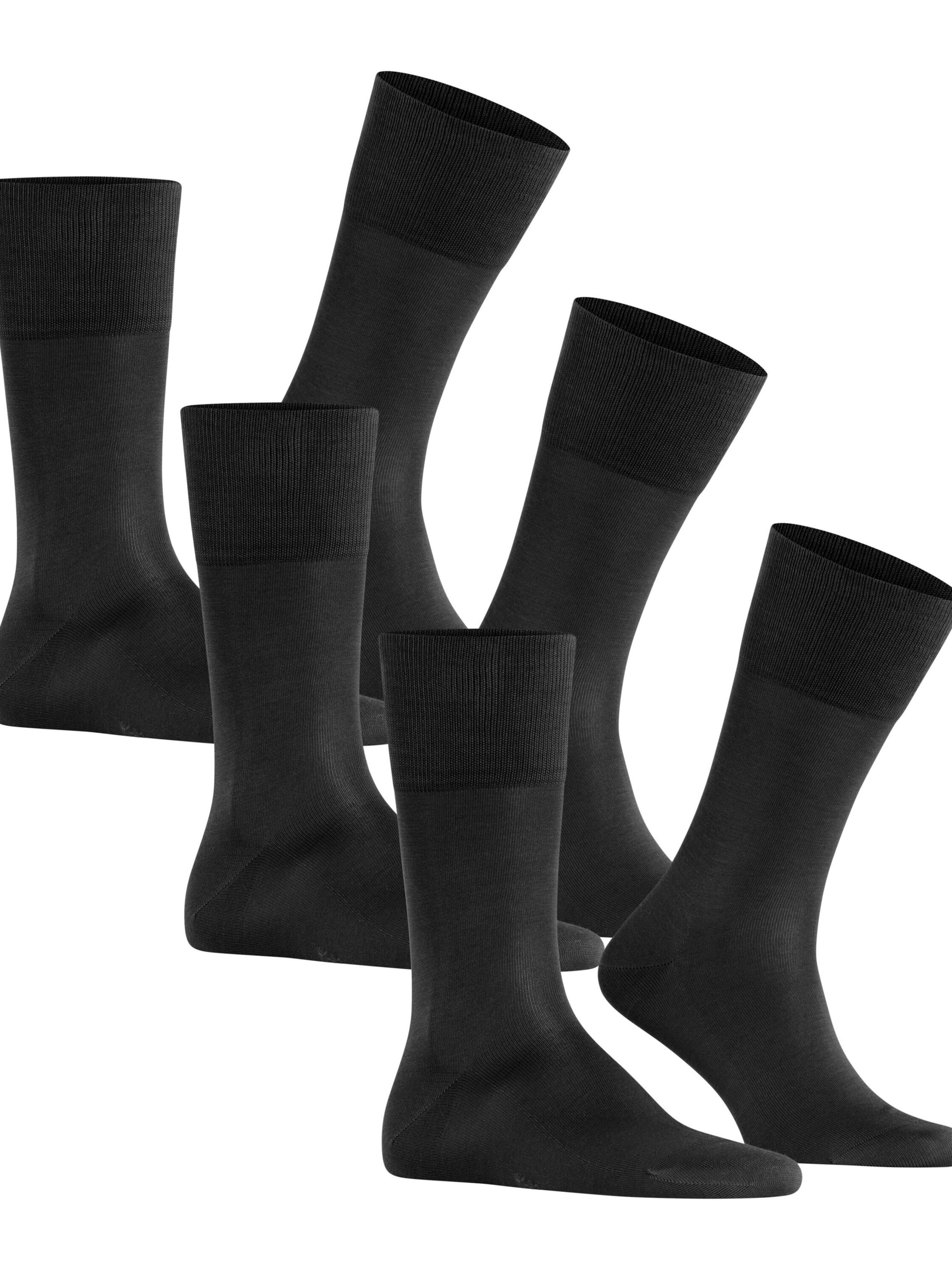 FALKE Socks 'Tiago 3-Pack' in Black