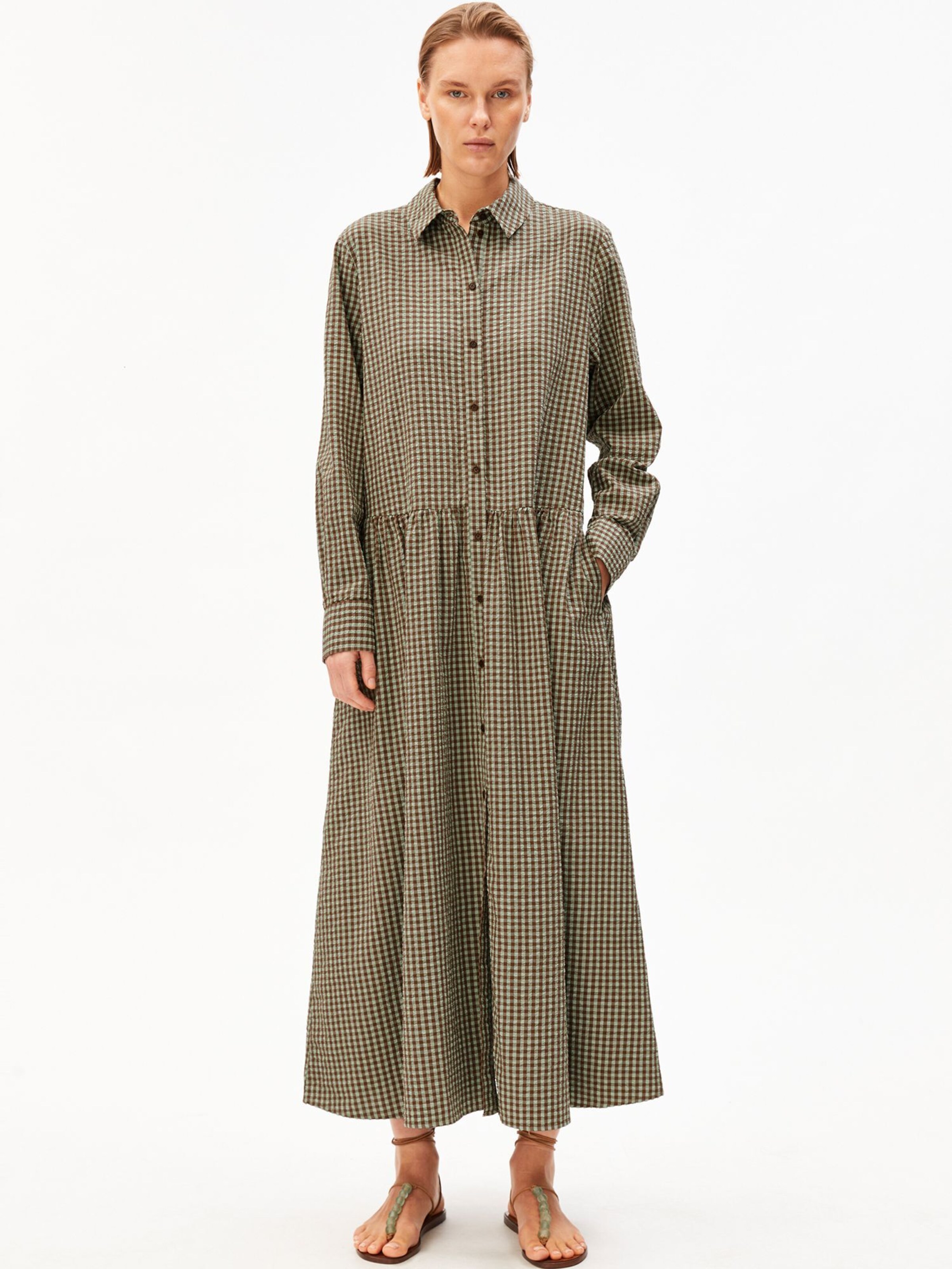 ARMEDANGELS Dress in Green: front