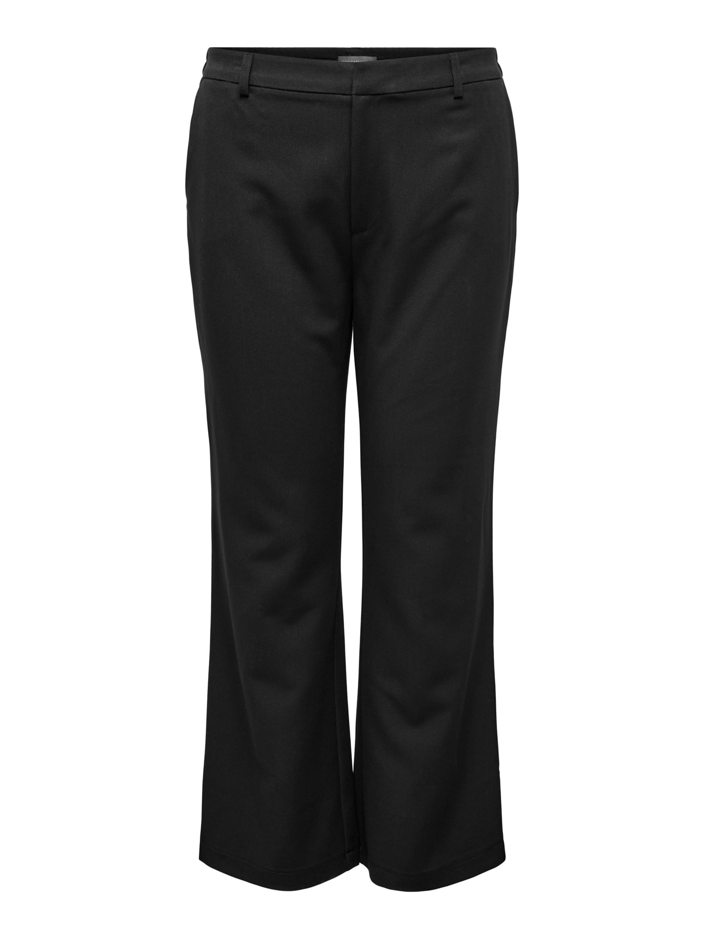 ONLY Carmakoma regular Lærredsbukser 'CARHattie-Lana' i sort: forside