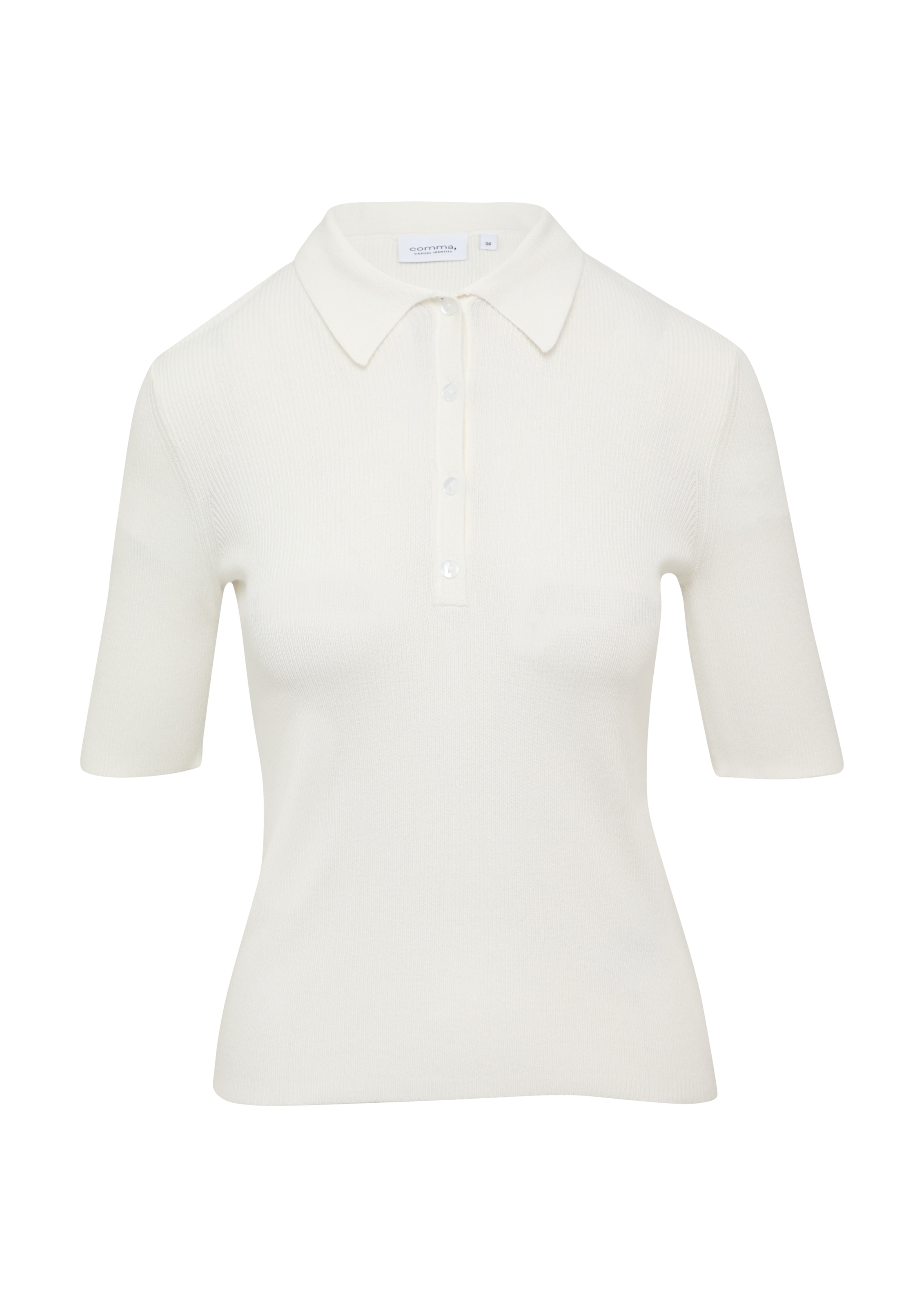 comma casual identity Πουλόβερ σε λευκό: μπροστά