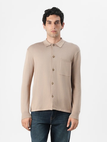 TOMMY HILFIGER Πλεκτή ζακέτα 'ESSENTIAL' σε γκρι: μπροστά