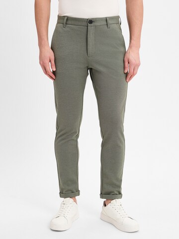 Lindbergh Slimfit Hose in Grün: Vorderseite
