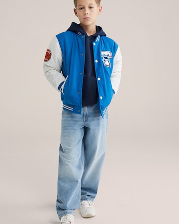 WE Fashion Prechodná bunda - Modrá