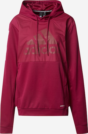 ADIDAS PERFORMANCE Sportska sweater majica u ljubičasto crvena / bijela, Pregled proizvoda
