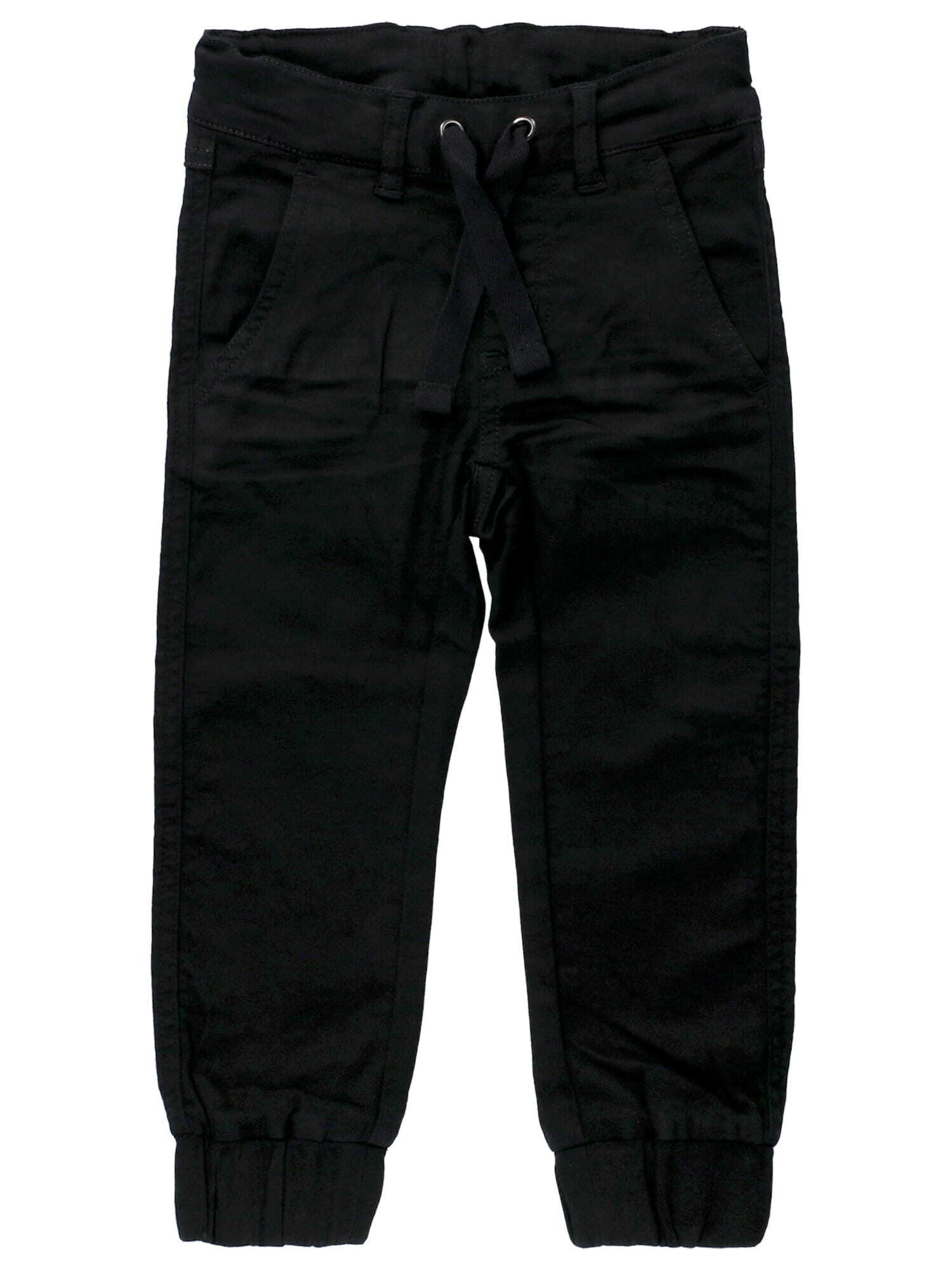Villervalla Regular Pants in Black: front