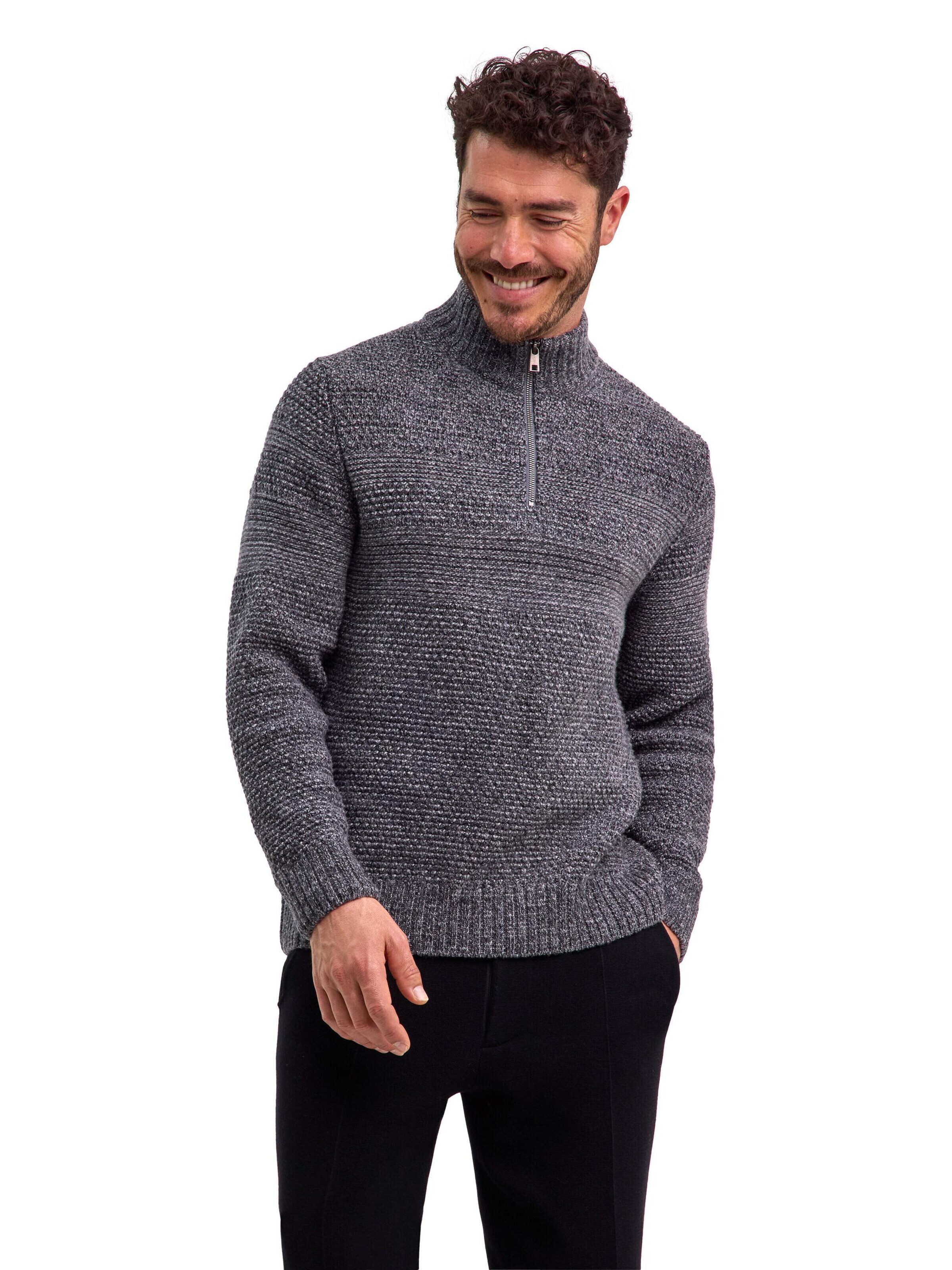 FALKE Sweater in Grey: front