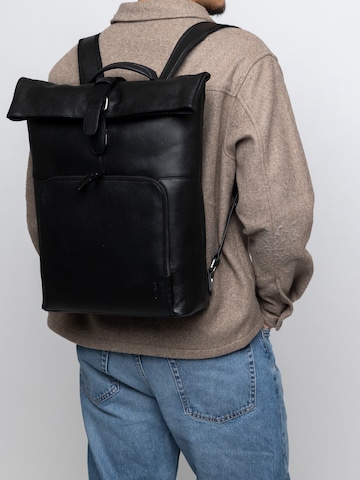 Sac à dos 'Paolo' Picard en noir : devant