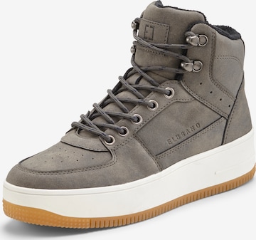 Baskets hautes Elbsand en vert : devant