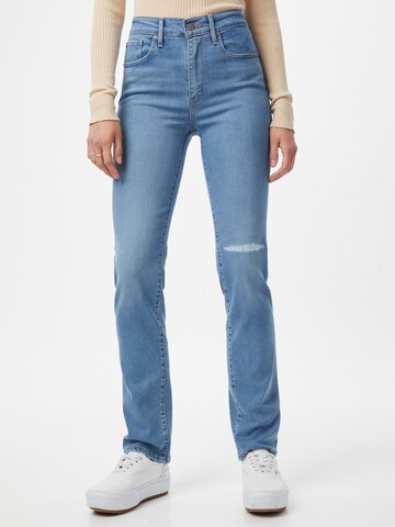 LEVI'S ® Regular Jeans '724 High Rise Straight' i blå: framsida