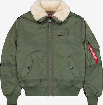 ALPHA INDUSTRIES Regular fit Zimska jakna 'B15-3 TT' | zelena barva: sprednja stran