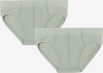 Albero Natur Underpants 'Bio-Baumwoll-Jungenslip-2er Pack' in Green: front