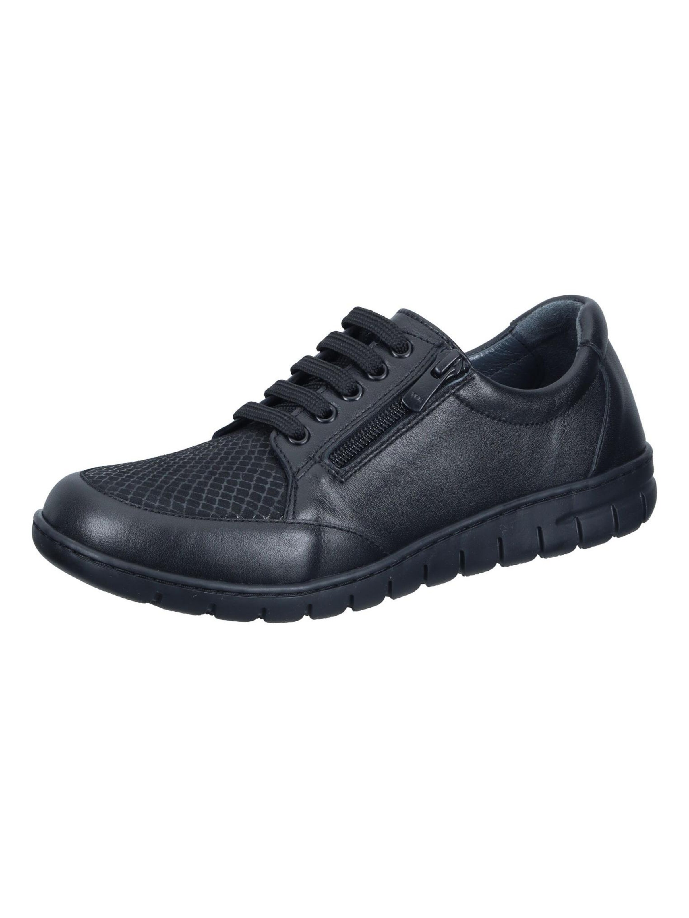 Comfortabel Lace-Up Shoes in Black: front