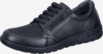 Comfortabel Schnürschuh in Schwarz: Vorderseite