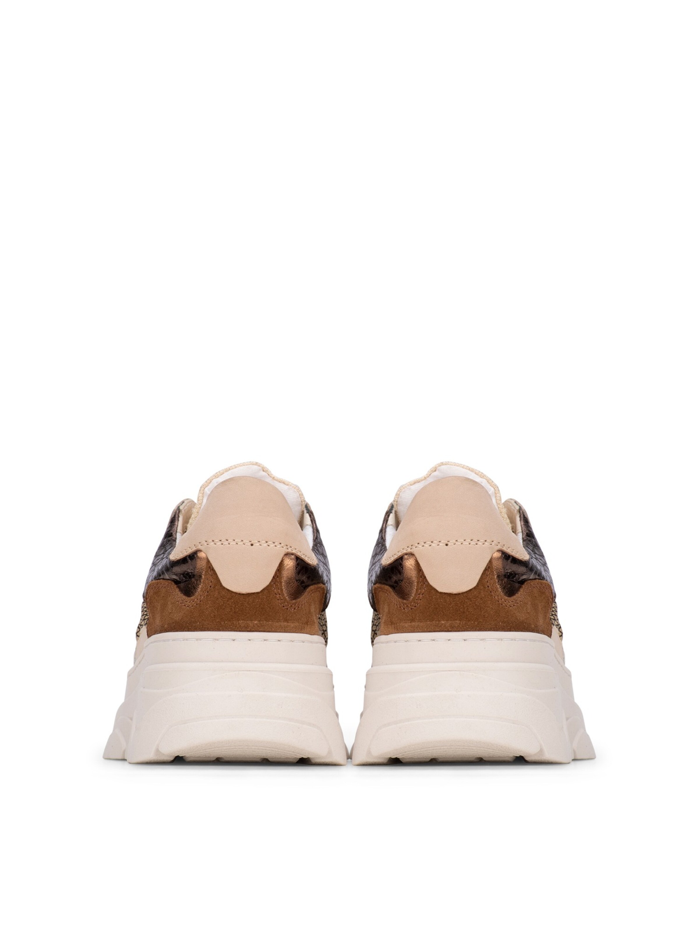 PS Poelman Platform trainers 'Jana' in Brown