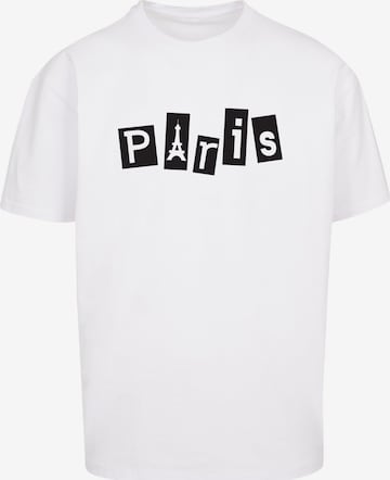 T-Shirt 'Paris' Merchcode en blanc : devant