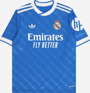 mėlyna ADIDAS PERFORMANCE Sportiniai marškinėliai 'REAL': priekis