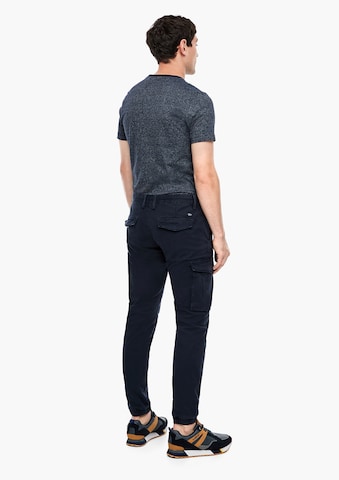 Effilé Pantalon cargo s.Oliver en bleu