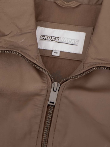 Lederjacken24 Between-Season Jacket 'Anea' in Brown