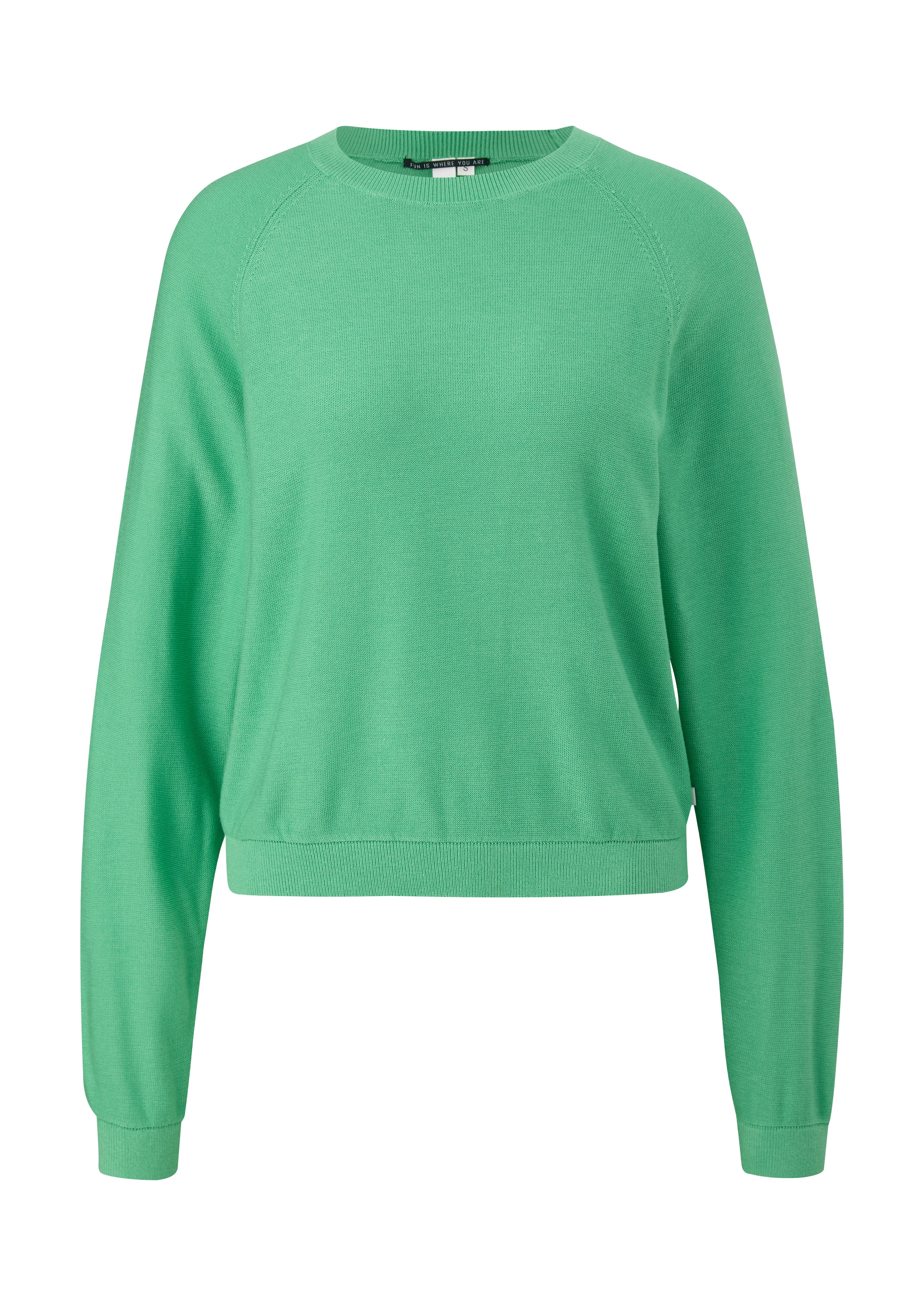Pull-over QS en vert : devant