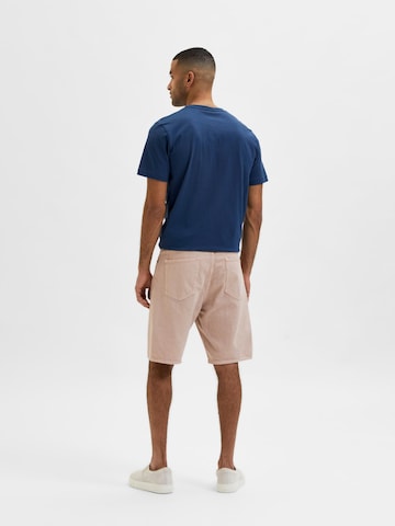 SELECTED HOMME Regular Shorts 'Troy' in Beige