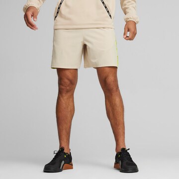 PUMA Regular Sportbroek in Grijs: voorkant