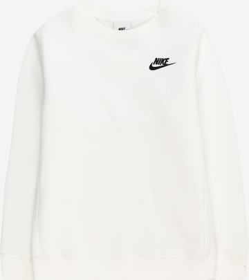 Nike SportswearSweater majica - bijela boja: prednji dio